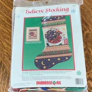 Dimensions Needlepoint BELIEVE Mary Engelbreit Stocking Kit